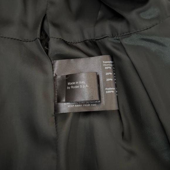 Elegant Cinzia Rocca Charcoal Grey Long Dress Coat, Overcoat Size 4 - Picture 15 of 15